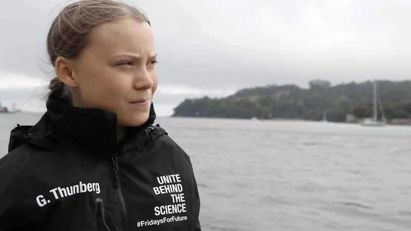 Fotografija: Greta Thunberg. FOTO: Kirsty Wigglesworth/AFP