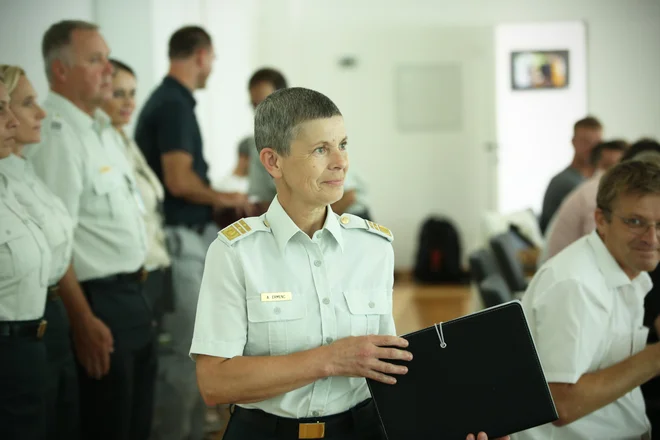Generalmajorka Alenka Ermenc, načelnica Generalštaba Slovenske vojske. FOTO: Jure Eržen/Delo