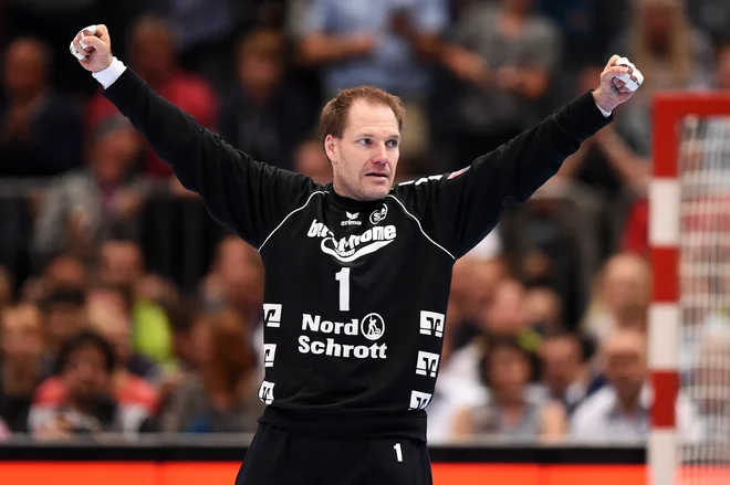 Mattias Andersson je vrsto let branil vrata Flensburga, zdaj je trener vratarjev v Kielu. FOTO: AFP