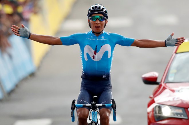 Ob odsotnosti zmagovalca Gira Richarda Carapaza bo kapetan Movstara Nairo Quintana (na fotografiji) FOTO: Reuters