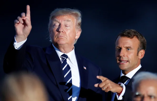 Donald Trump je bil glede vseh mednarodnih vprašanj sam proti preostalim šestim članom kluba. FOTO: Reuters