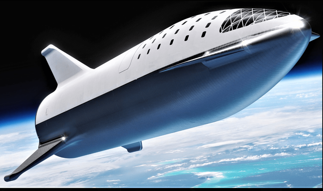 Starship bo na vesoljske avanture lahko popeljal več kot sto potnikov naenkrat. Foto Spacex