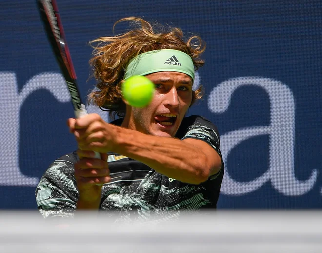 Aleksander Zverev se je mučil v uvodnih dveh dvobojih, obakrat je za zmago potreboval pet nizov. FOTO: USA TODAY Sports