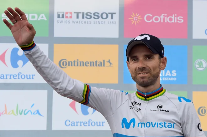 Alejandro Valverde je slavil svojo 127. zmago med profesionalci.FOTO: AFP
