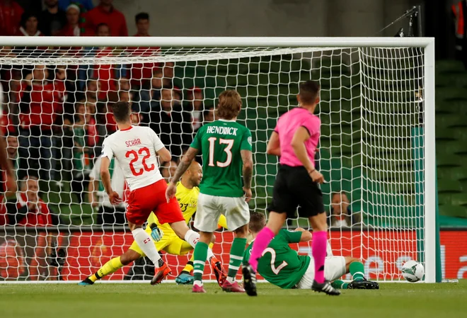 Fabian Schar je Švici priigral vodstvo v Dublinu. FOTO: Reuters