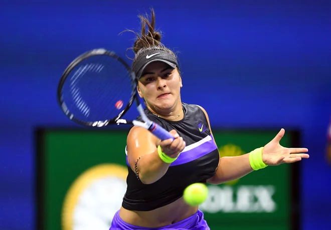 Za Bianco Andreescu je bil doslej najboljši rezultat na velikih slamih 2. kolo. FOTO: AFP