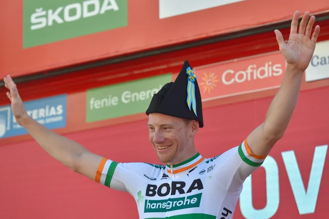 Sam Bennett se ni pretirano veselil dvoje druge zmage na letošnji Vuelti. FOTO: AFP
