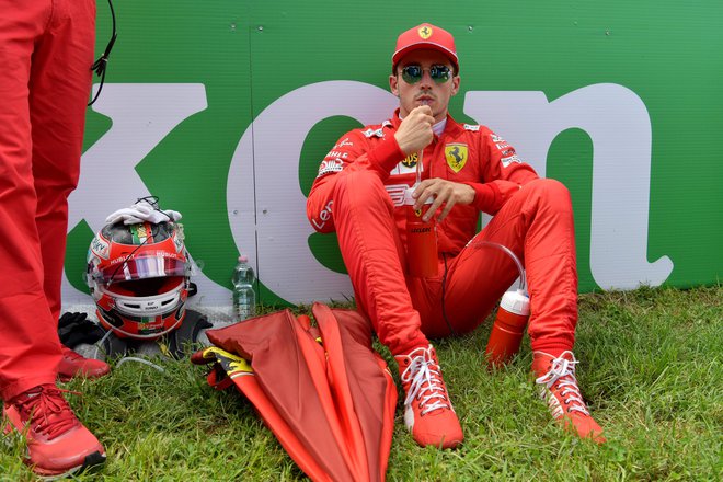 Charlesu Leclercu se je vse izšlo, ko si je zamislil pred dirko. FOTO: AFP