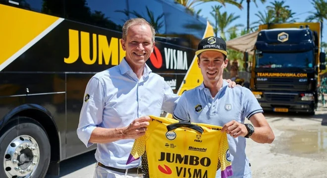 Primož Roglič je podaljšal sodelovanje s svojim delodajalcem. Najvišji cilji jih še čakajo v prihodnosti, poudarja Kisovčan. FOTO: Jumbo Visma