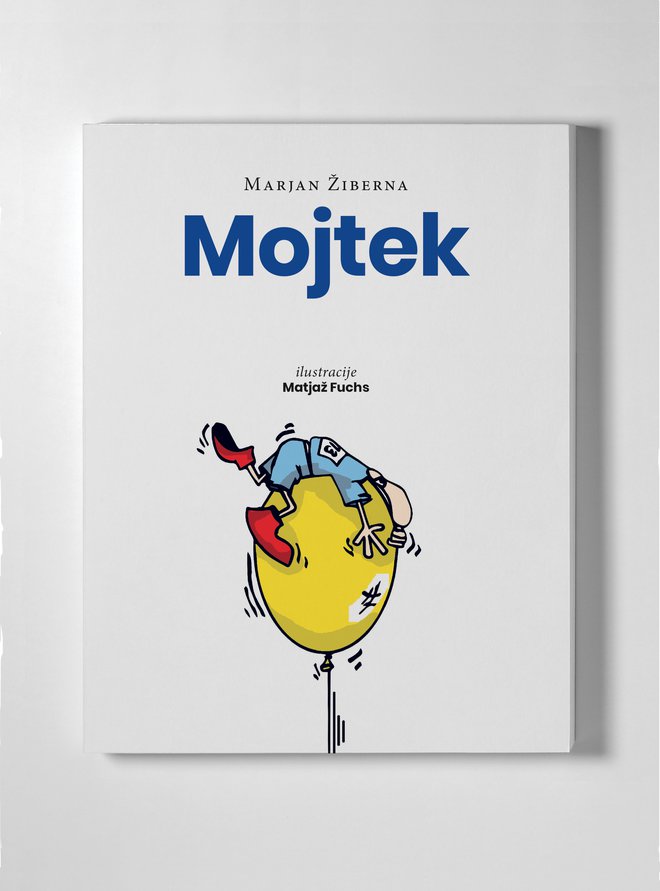 Naslovnica Žibernove nove knjige, za katero je hecne ilustracije prispeval Matjaž Fuchs. Foto M. Ž.