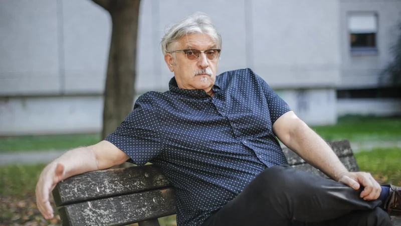 Vladimir Dimić, aktivist, ki sadi drevje, v Zagrebu. FOTO: Uroš Hočevar