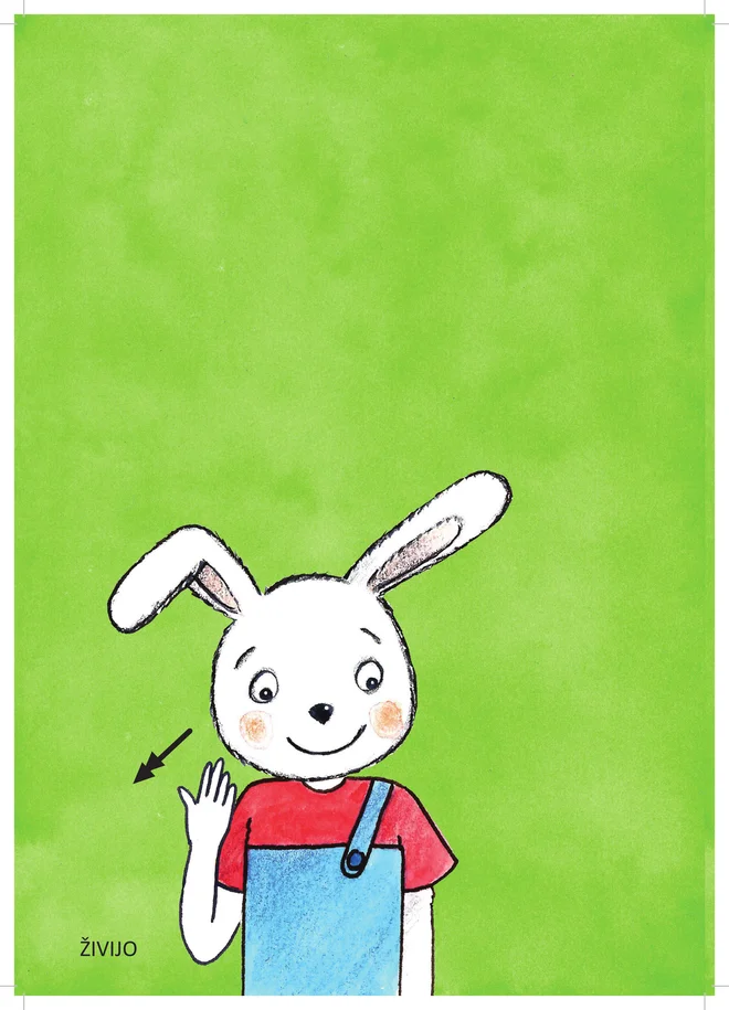 Kako zajček Gal pozdravi prijatelje ILUSTRACIJA: Nina Drol
