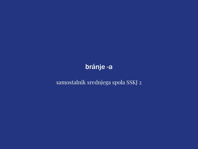 Branje