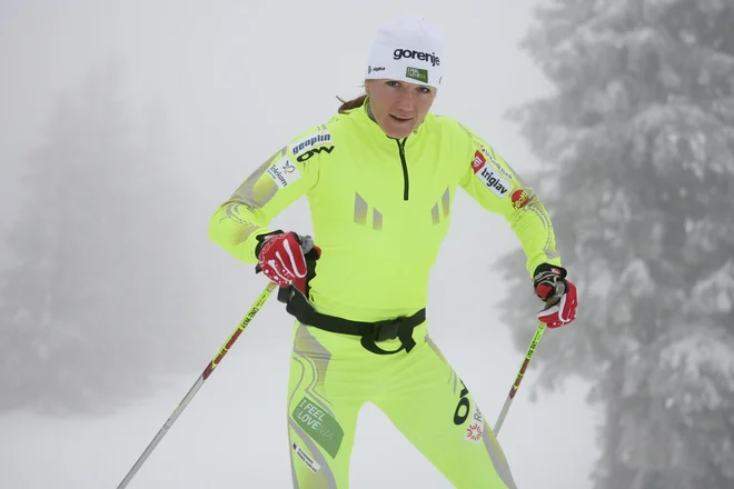 Med tekmovalno karieri je premikala mejnike v slovenskem smučarskem teku. FOTO: Uroš Hočevar/Delo