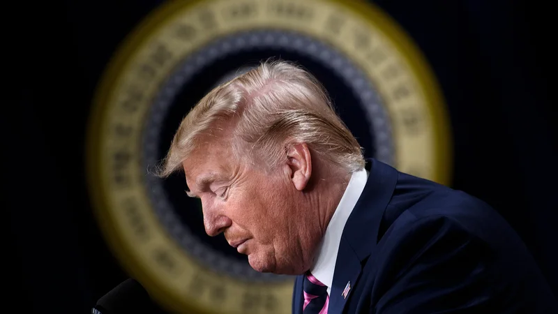 Fotografija: Ameriški predsednik Donald Trump. Foto Brendan Smialowski Afp