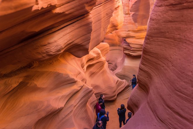 Majhen, a izjemno čaroben je kanjon Antelope. FOTO: Shutterstock