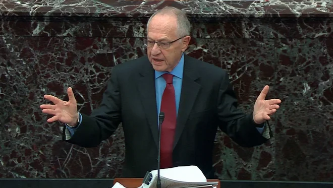 Trumpov zagovornik Alan Dershowitz- Foto Handout Reuters
