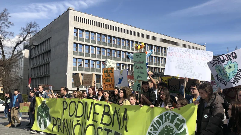 Fotografija: V Ljubljani so se protestniki najprej zbrali na Kongresnem trgu, nato pa so se premaknili še pred parlament. FOTO: Voranc Vogel/Delo