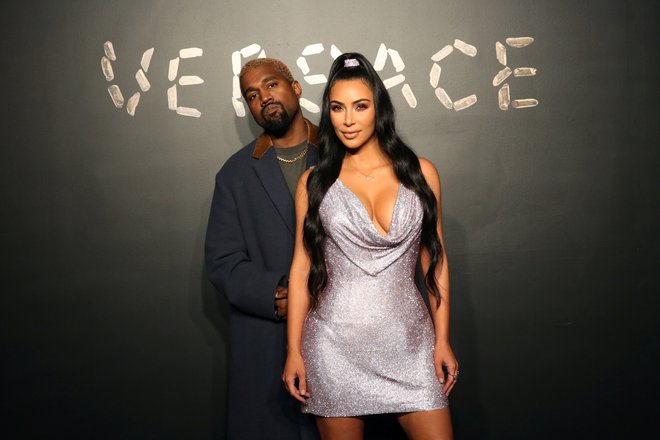 Kanye West in Kim Kardashian decembra 2018 v New Yorku. Foto Allison Joyce Reuters