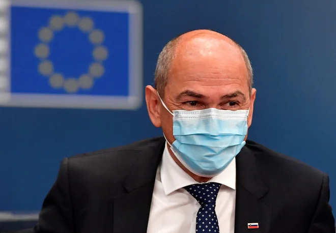 Janez Janša na vrhu EU. FOTO: John Thys/Pool Reuters