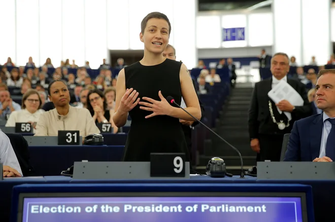 Franziska Maria Ska Keller, vodja zelenih v evropskem parlamentu FOTO: Vincent Kessler/Reuters