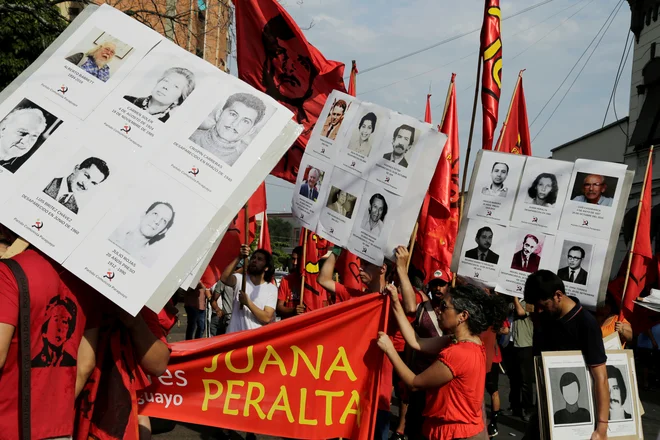 Lani so Paragvajci zaznamovali 30. obletnico konca diktature Alfreda Stroessnerja. FOTO:&nbsp;Jorge Adorno/Reuters
