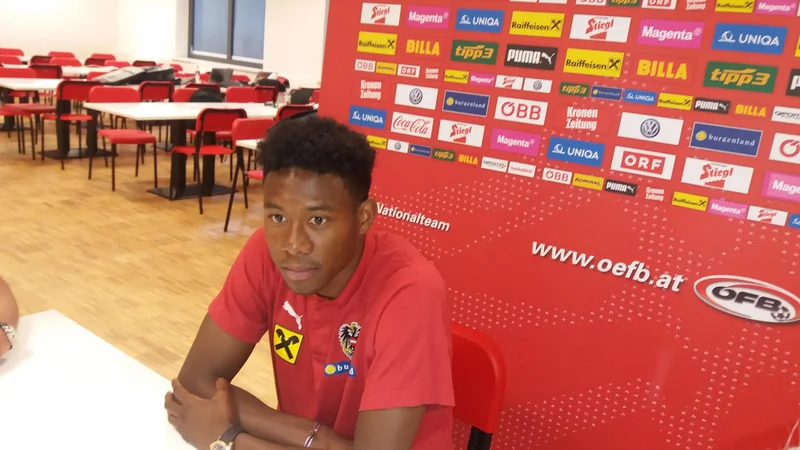 Fotografija: David Alaba je že dolgo tako med udarnimi aduti Bayerna kot tudi avstrijske reprezentance. FOTO: Siniša Uroševič/Delo