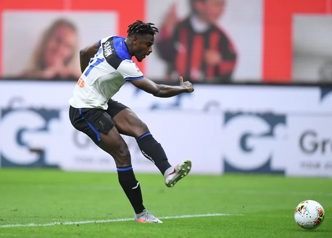 Duvan Zapata je dosegel gol za Atalanto. FOTO: Daniele Mascolo/Reuters