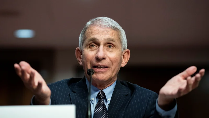 Fotografija: Direktor ameriškega inštituta za alergije in nalezljive bolezni dr. Anthony Fauci. FOTO: Pool Reuters