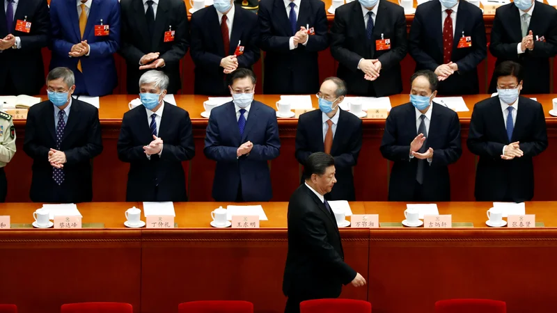 Fotografija: Xi do kritik znotraj partije ni niti toliko strpen, kot so bili njegovi predhodniki. FOTO: Thomas Peter/Reuters