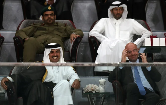Gianni Infantino se je zavzemal, da je Katar dobil SP 2022. FOTO: Reuters