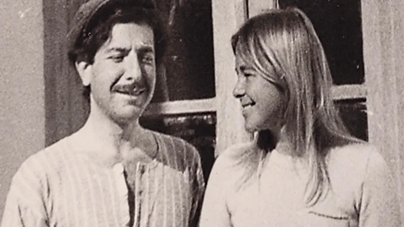 Fotografija: Leonard Cohen in Marianne Ihlen; prizor iz filma Marianne & Leonard: Ljubezenske pesmi FOTO: Arhiv Kinodvor