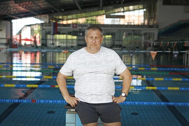 Igor Veličkovič Slovence vabi, naj izpopolnijo svojo tehniko plavanja. FOTO: Leon Vidic/Delo