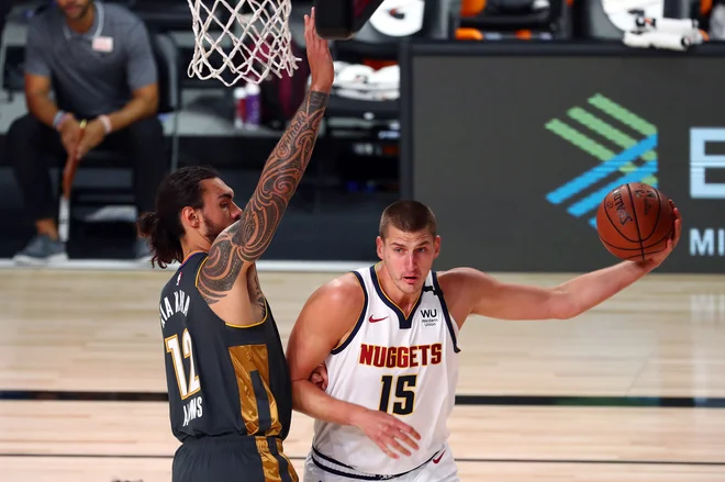 Nikola Jokić je bil junak zmage Denverja. FOTO: Kim Klement/USA Today Sports