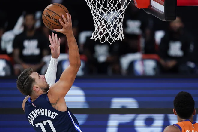 Luka Dončić bo nocoj odigral tretjo tekmo v Orlandu. FOTO: Ashley Landis/USA Today Sports