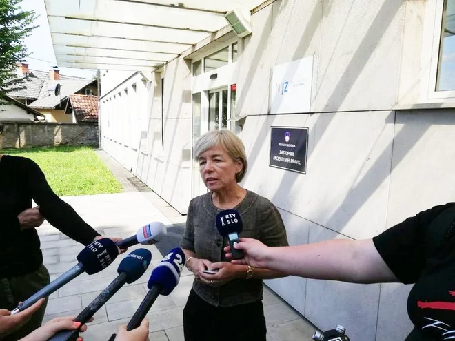 Marta Grgič Vitek, nacionalna koordinatorica programa cepljenja, je pojasnila novosti pri cepljenju proti klopnemu meningoencefalitisu. FOTO: Brigite Ferlič Žgajnar/Delo