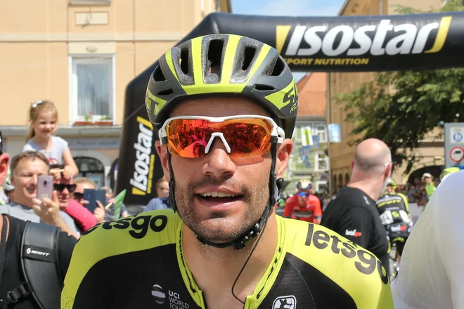 Luka Mezgec je lani v Katovicah slavil zmago, letos je imel srečo, da jo je v spritnu odnesel s celo kožo. FOTO: Tomi Lombar/Delo