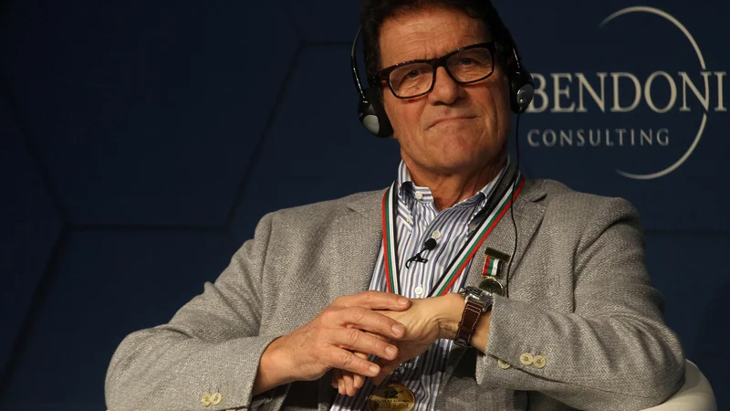 Fotografija: Fabio Capello je trenerski upokojenec, a tudi v novi vlogi pozorno spremlja ligo prvakov. FOTO: Satish Kuma/Reuters