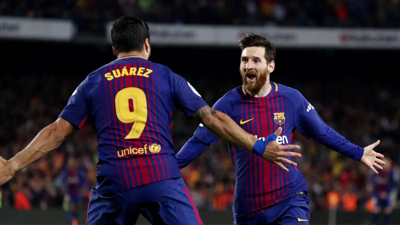 Barcelona bo želela rešiti sezono v ligi prvakov.&nbsp;FOTO: Sergio Perez/Reuters