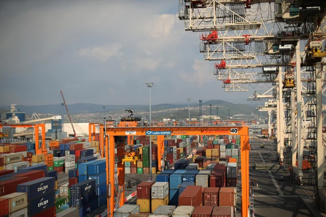 Kontejnerski terminal je sodobno opremljen, čez dve leti bo še bolj. Foto Jure Eržen