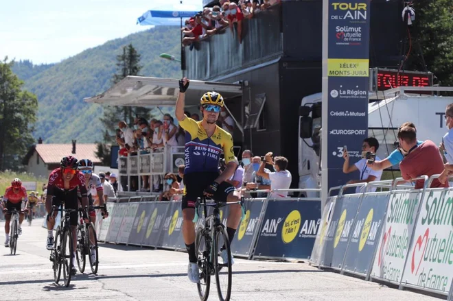 Primož Roglič je brez težav ugnal Egana Bernala. FOTO: Tour de l'Ain