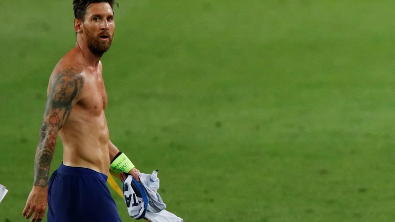 Fotografija: Lionel Messi je še naprej v izvrstni formi. FOTO: Albert Gea /Reuters