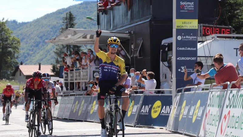 Fotografija: Primož Roglič se je v velikem slogu vrnil na mednarodno sceno.  FOTO: Tour de l'Ain