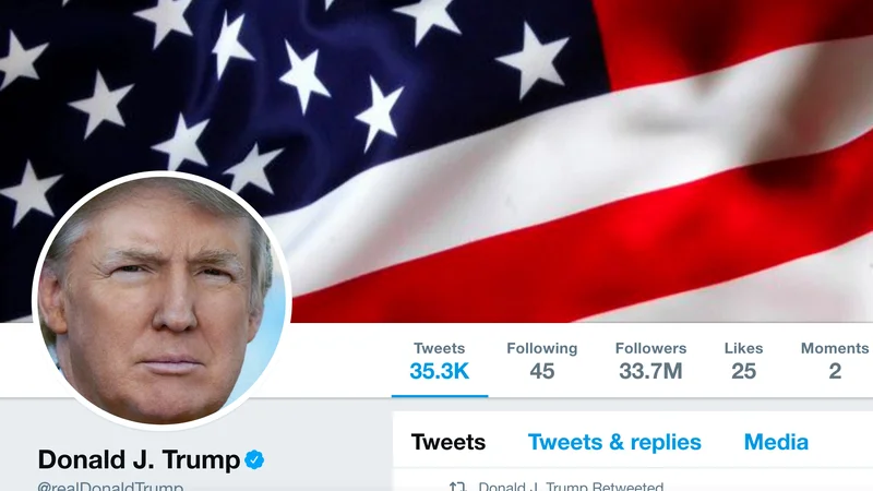 Fotografija: Donald Trump, zvezda med tviteraši, ki prisegajo, da je vse dovoljeno. Foto: Handout/Reuters
