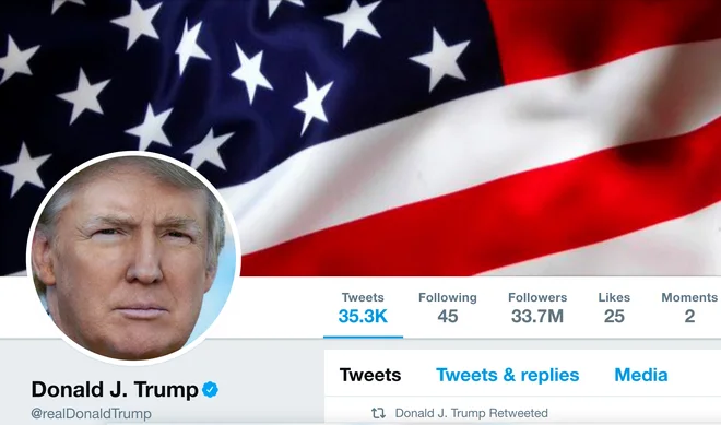Donald Trump, zvezda med tviteraši, ki prisegajo, da je vse dovoljeno. Foto: Handout/Reuters