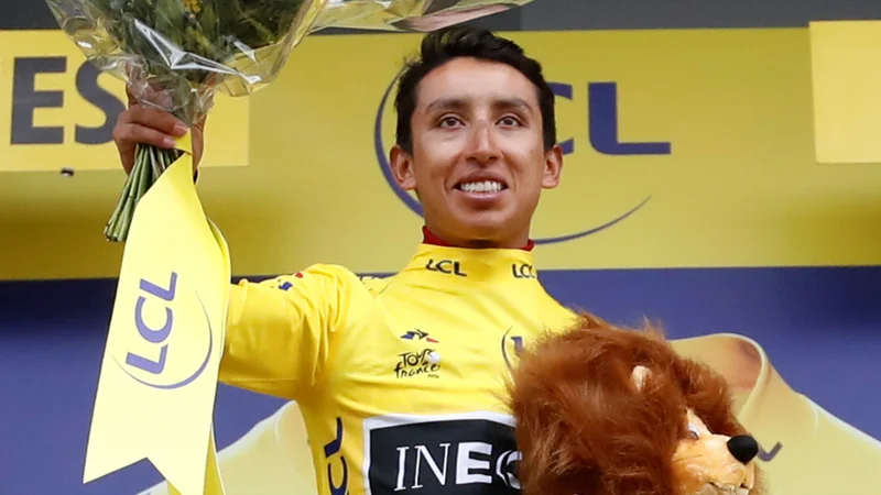 Fotografija: Nazadnje je bil zmagovalec Toura Kolumbijec Egan Bernal. FOTO: Christian Hartmann/Reuters