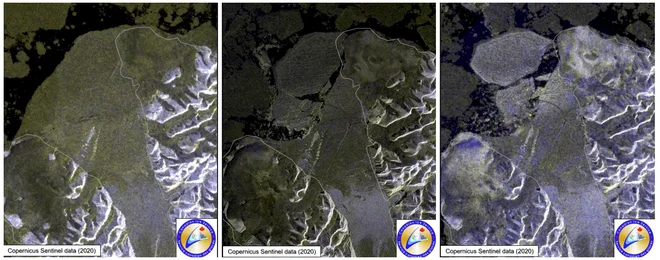 Razpas police Milne. FOTO: Eccc/Esa Copernicus /Reuters