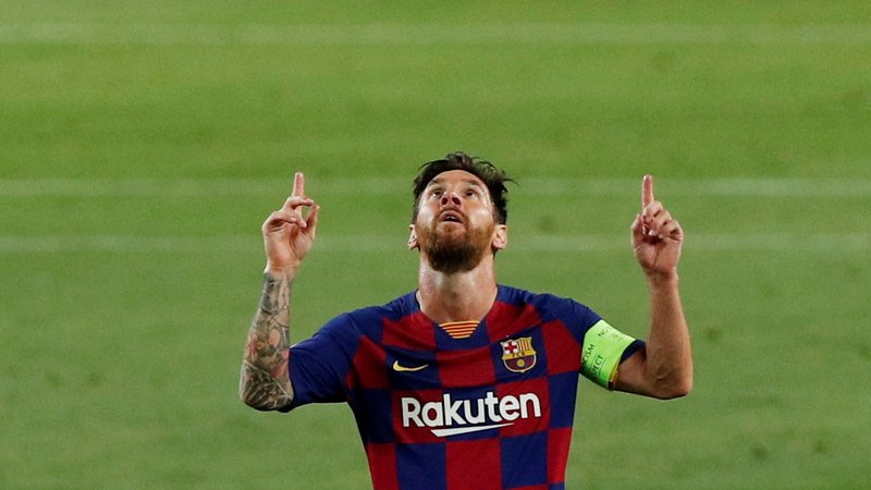 Fotografija: Tudi med krizo Barcelone je bil glavni adut Lionel Messi. FOTO: Albert Gea/Reuters