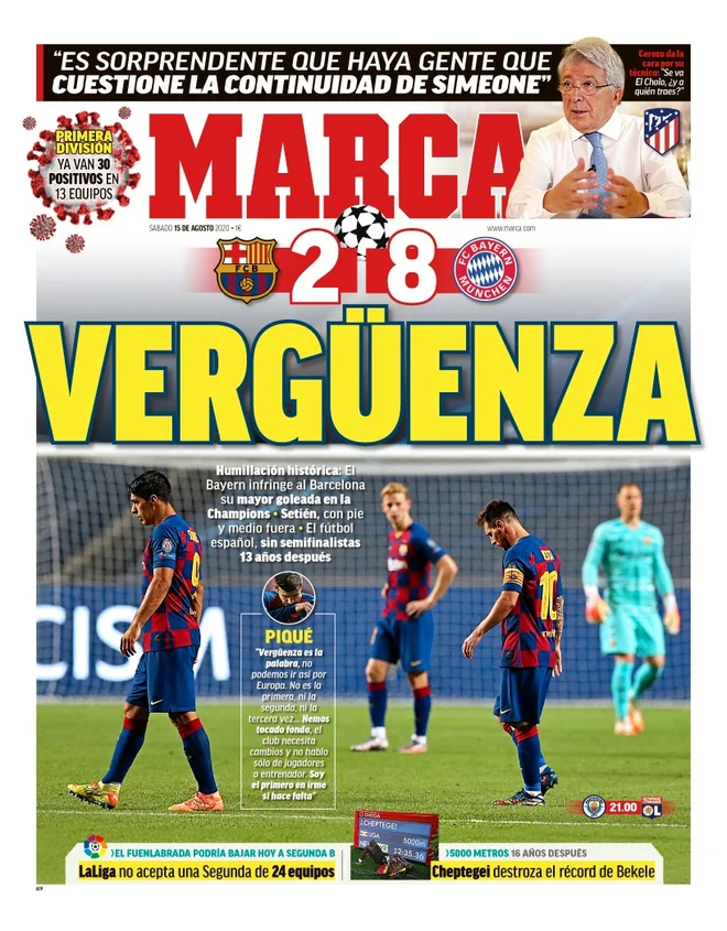 Španski športni dnevnik Marca. FOTO: J. S.