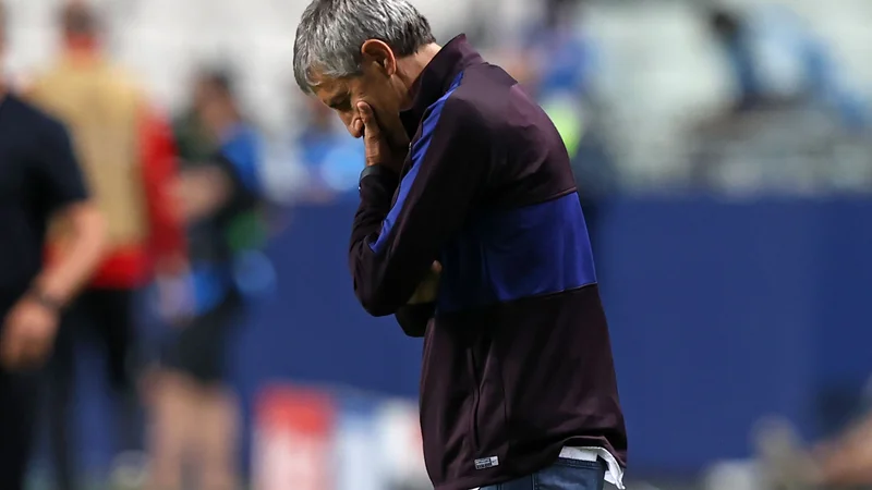 Fotografija: Quique Setien ni uresničil obljub o vrnitvi na pota stare slave. FOTO: Rafael Marchante/AFP